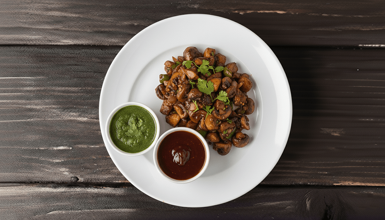 Mushroom Pepper Fry