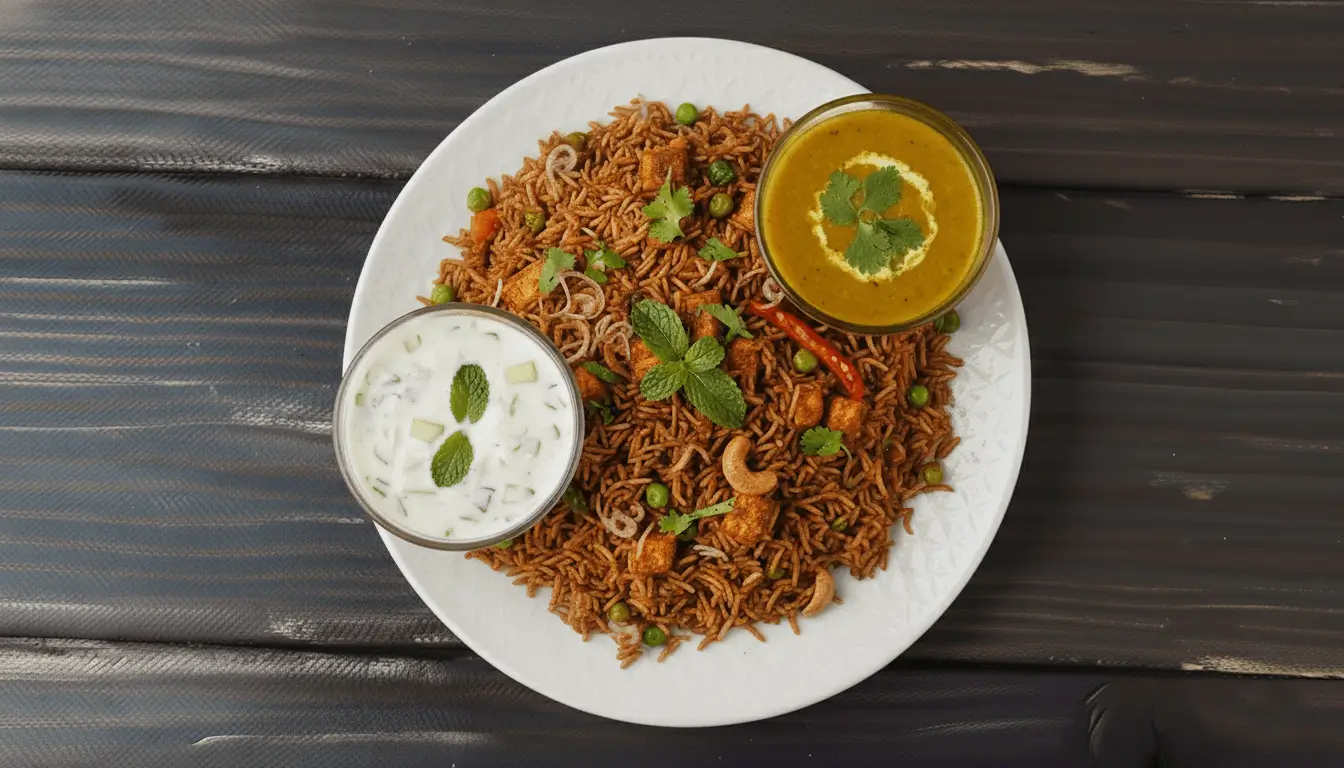 Paneer Keema Biryani